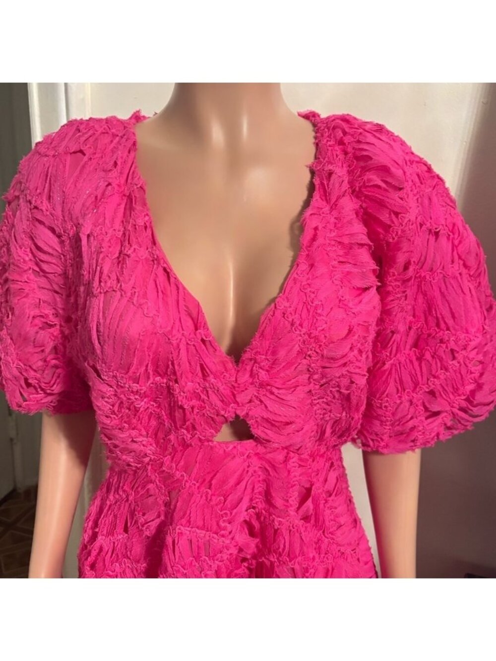 NWT AJE Women’s Florential Pink Mini Swing Dress - Picture 8 of 13